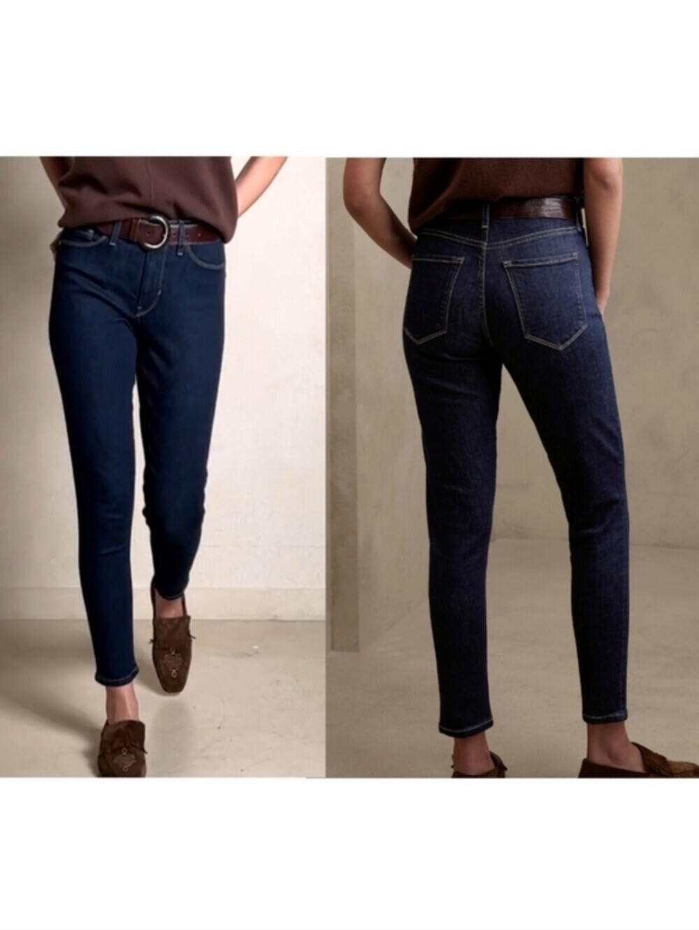 Banana Republic▪️High Waisted Dark Wash Skinny Jeans